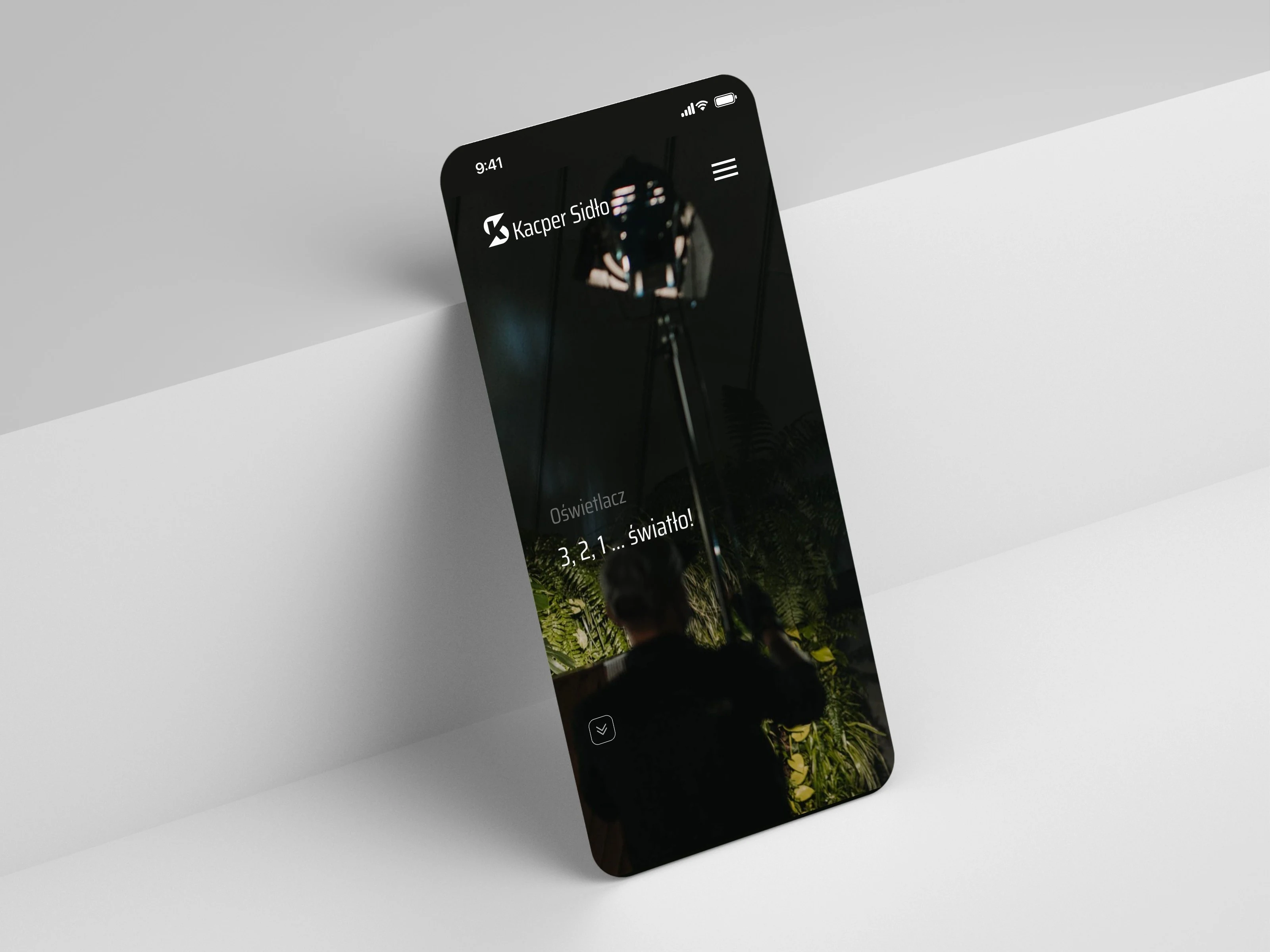 Kacper Sidło — podstrona Światło na iPhonie