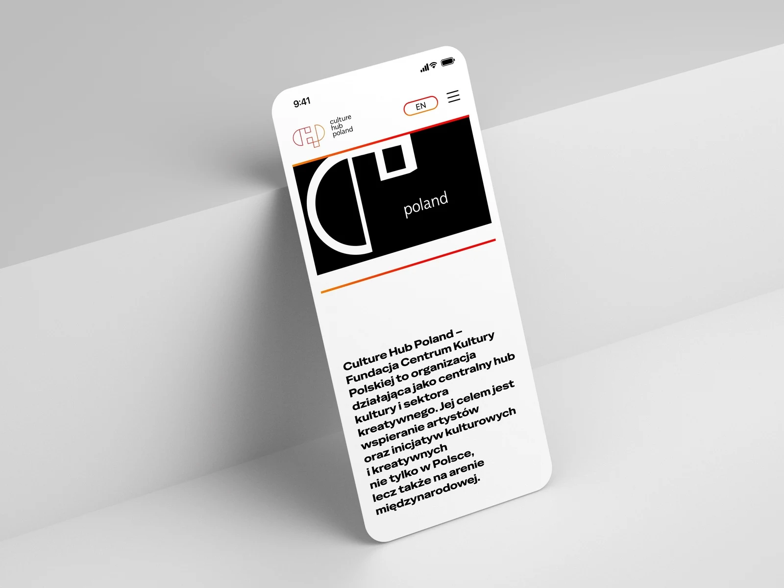 culturehubpoland.com — strona główna w wersji mobilnej