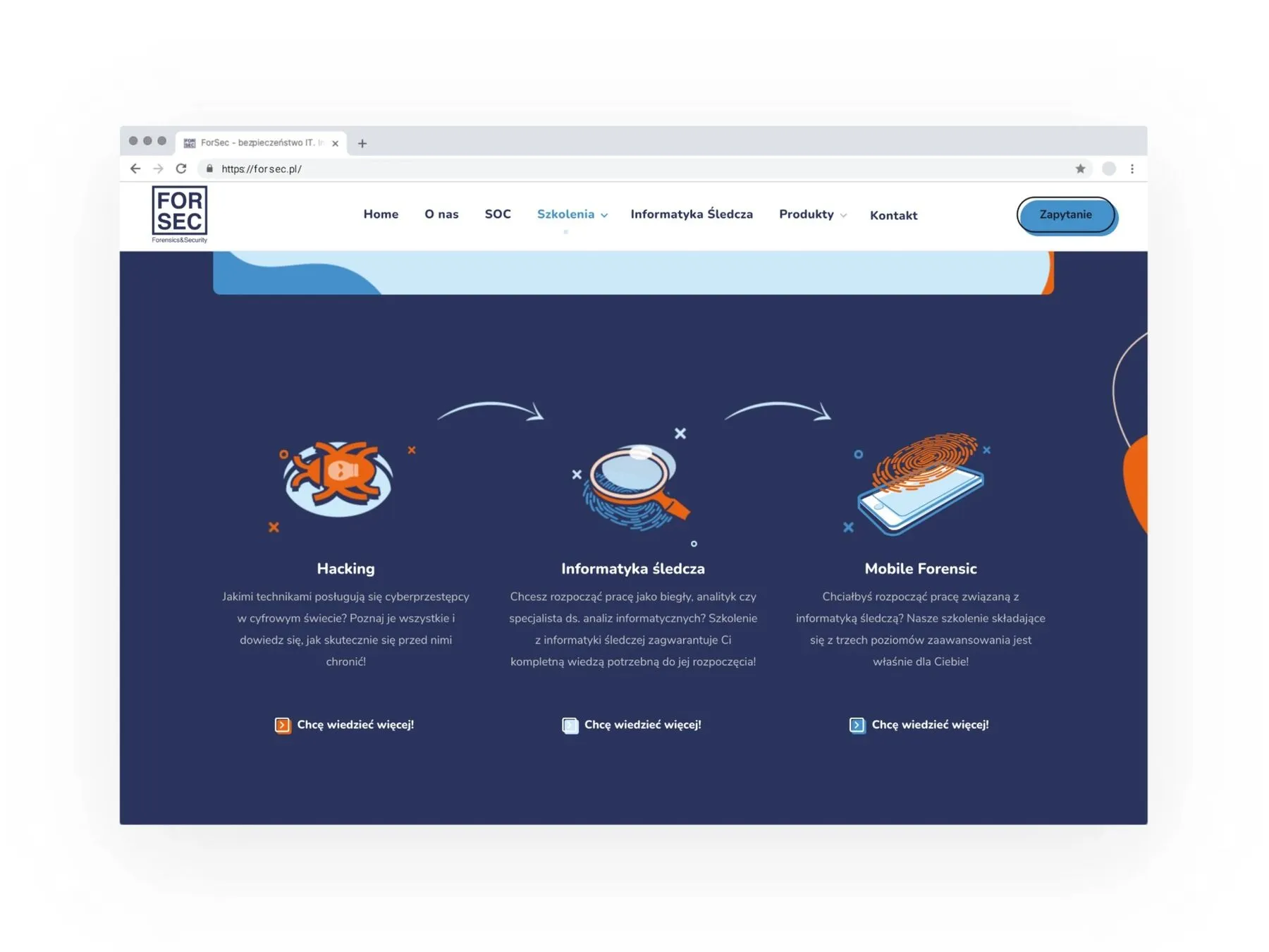 forsec.pl - Projekt Strony Internetowej ForSec SA Katowice